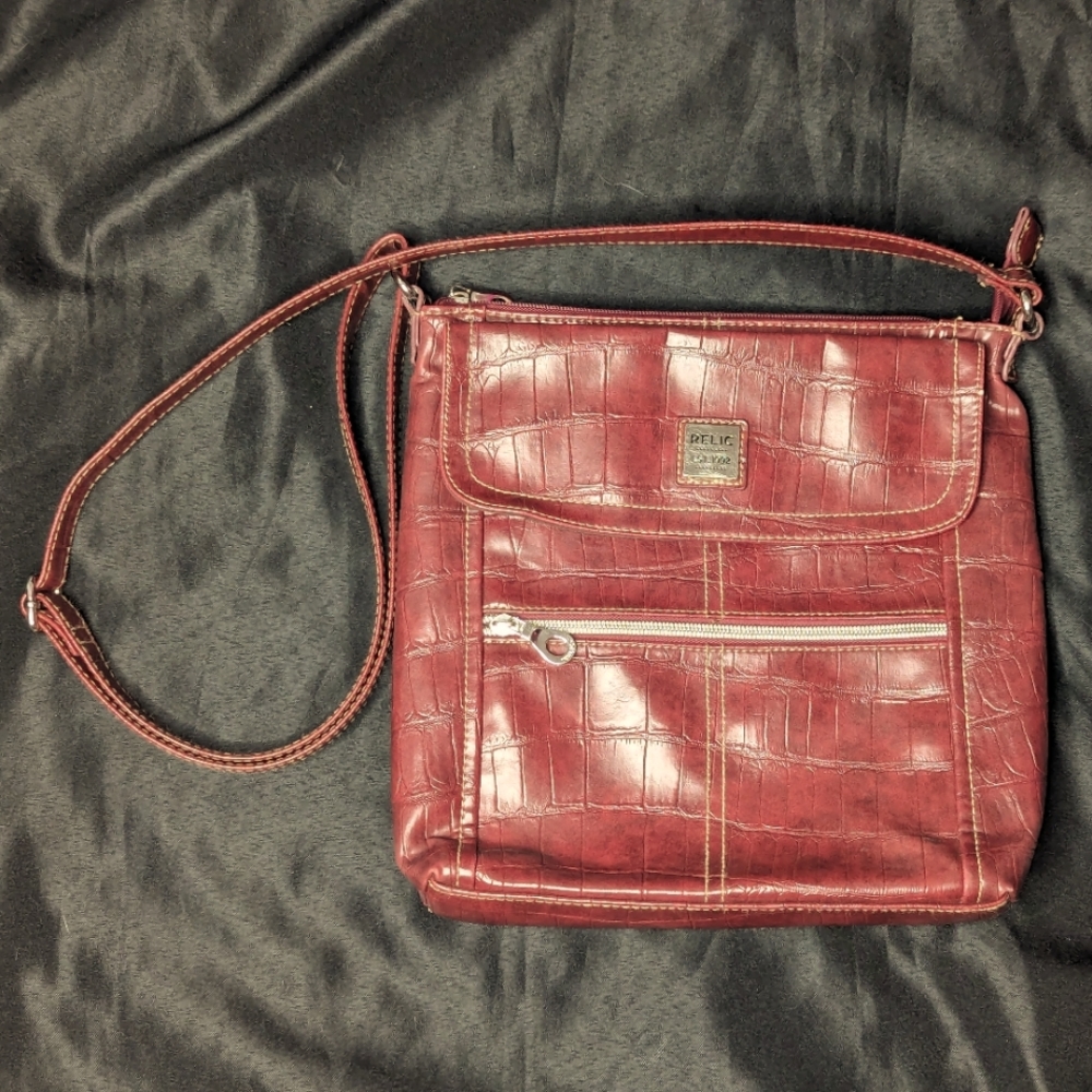 Maroon Relic crossbody purse